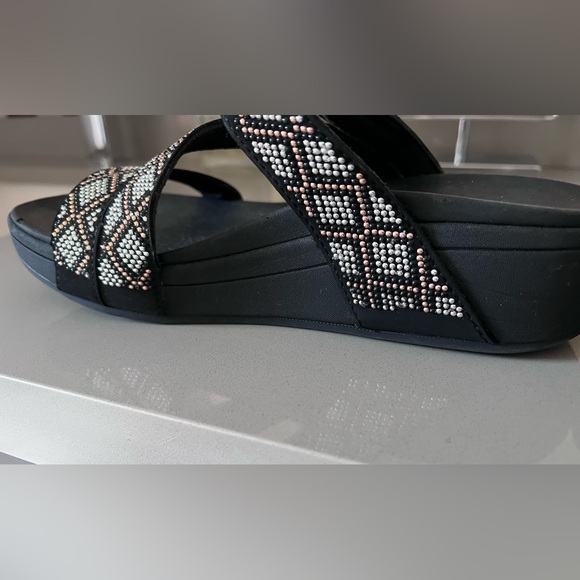 Sketchers Arch Fit Retrograde glittery slide sandal Size 9 - Picture 5 of 5